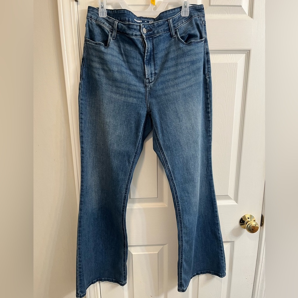Old Navy high waisted flare jeans